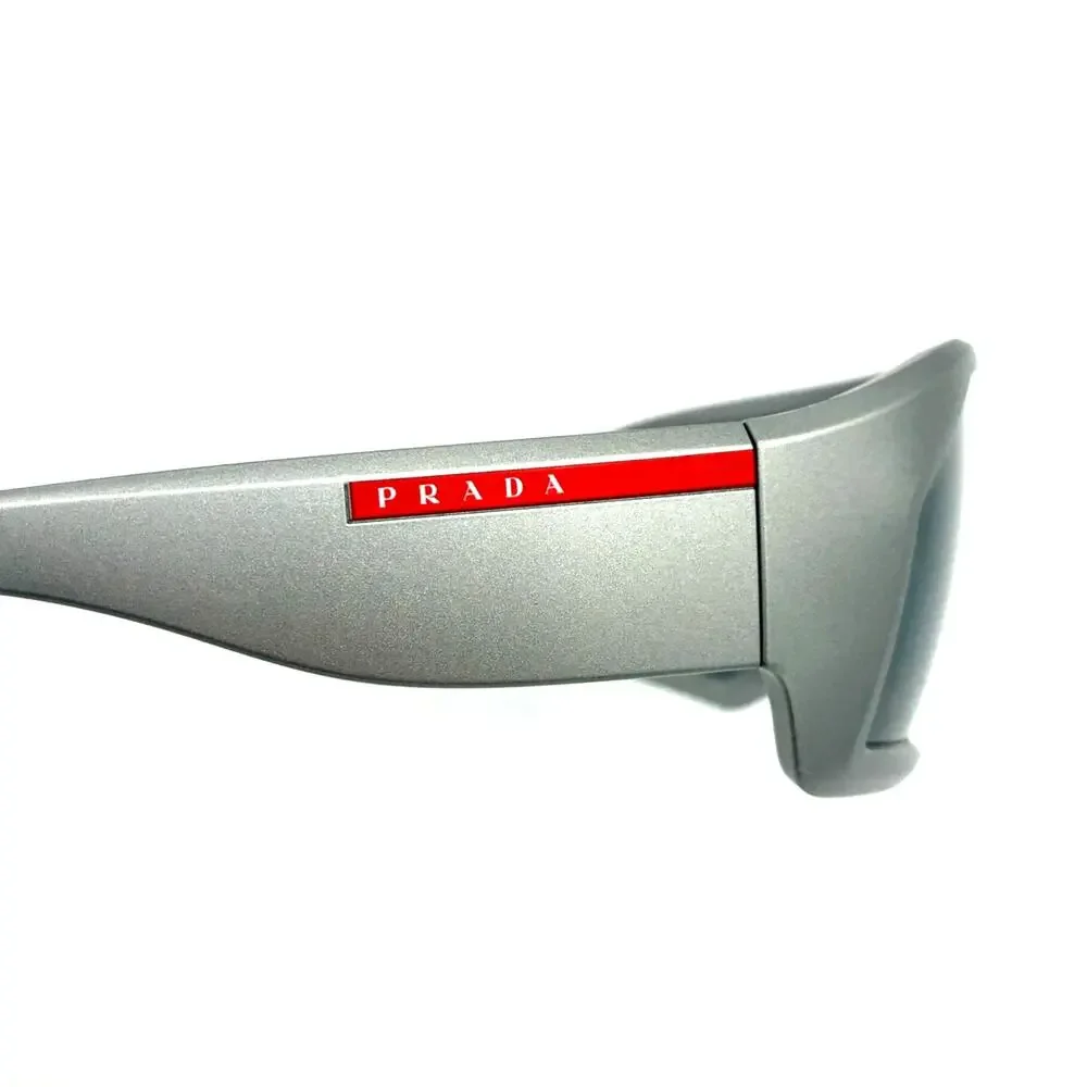 Prada Sport Shield Sunglasses Silver & Black
